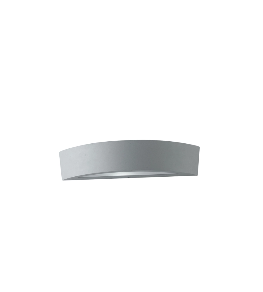 APPLIQUE "TUCSON" PER ESTERNI IN ALLUMINIO ARGENTO, 40W